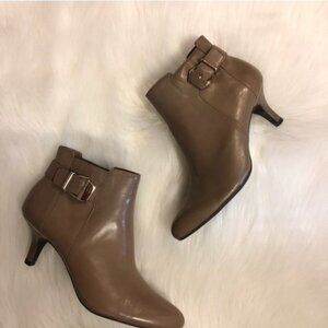 Anne Klein Faeryn Ankle Booties Taupe 7